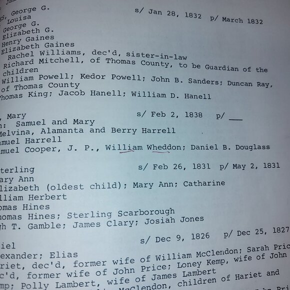 Vtg. Decatur Co., Ga Early Marriage Records&Abstract Early Wills Booklet (AS IS) - Picture 10 of 11